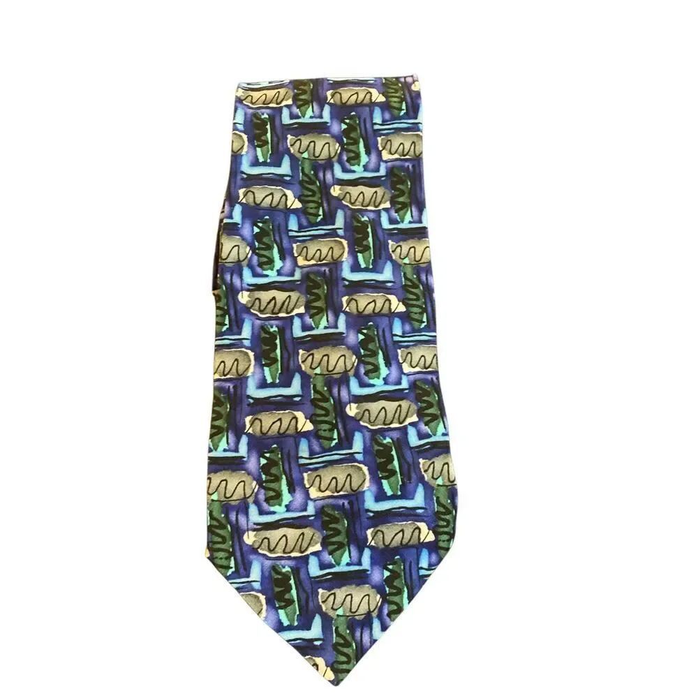J. Garcia men’s plant person collection 100% silk tie 57